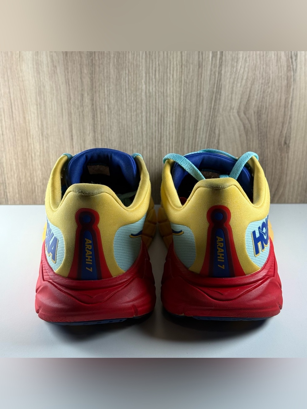 Hoka One One Arahi 7 Cloudless Poppy Running Shoes 1147850 CSPP Men’s Size 9 D - Picture 4 of 9